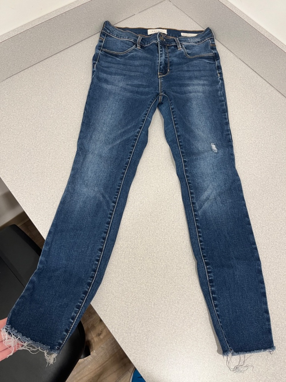 PacSun Women’s Medium Blue Skinny Jeans with Raw Hem